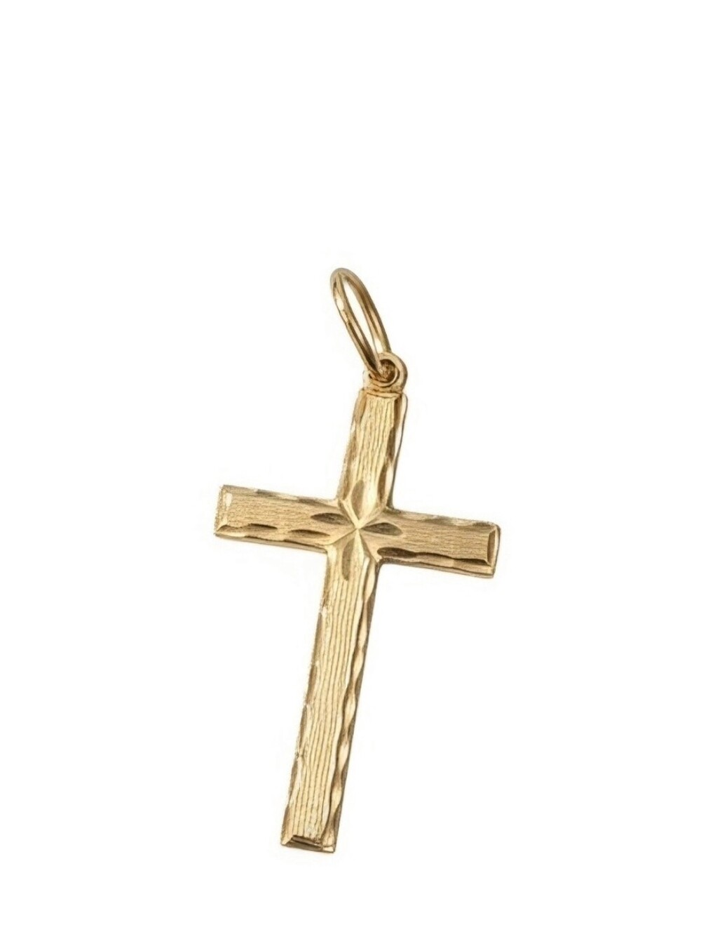 14k Gold Cross Pendant Necklace Charm -